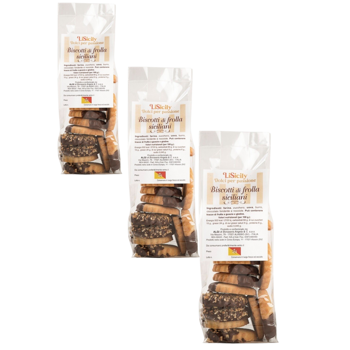 LiSicilyBiscuits Sables 1 Kg - 1 Kg - Pack 3 × Pochette 1 kg