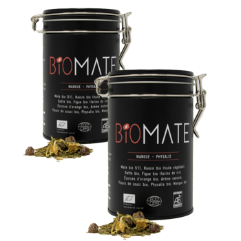 Biomaté Mangue Physalis Vrac En - 150 G - Pack 2 × Boîte métal 150 g