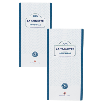 Les Copains De Bastien Tablette Pure Origine Honduras 70 80G Tablette 80 G - Pack 2 × Tablette 80 g