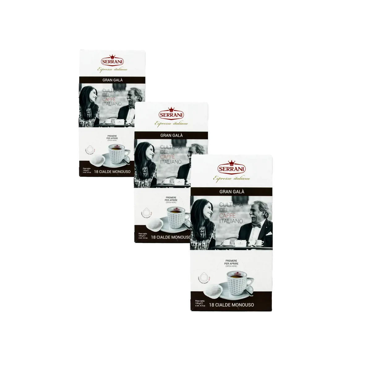 Cialde Gran Galà x18 by Serrani