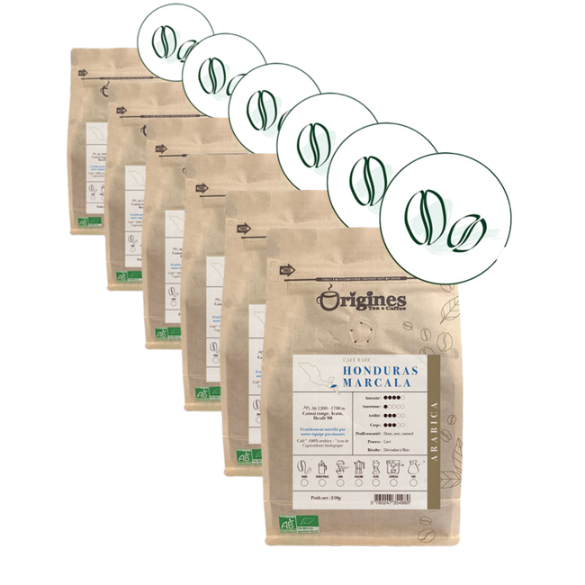 Kaffeebohnen - Honduras marcala - 250g by Origines Tea&Coffee