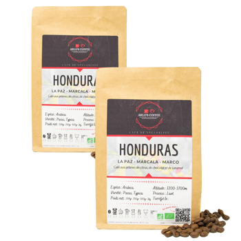 HONDURAS - Pack 2 × Bohnen Beutel 500 g