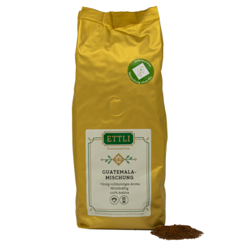 Gemahlener Kaffee - Guatemala Mischung - 1kg - Mahlgrad Espresso Beutel 1 kg