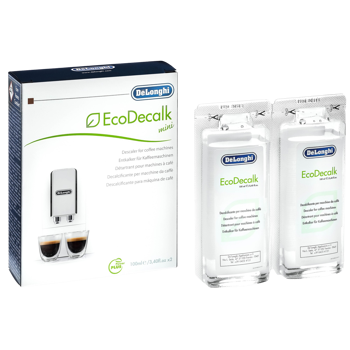 EcoDecalk Mini - 2 doses de 100 ml de détartrant pour machine à café  Délonghi