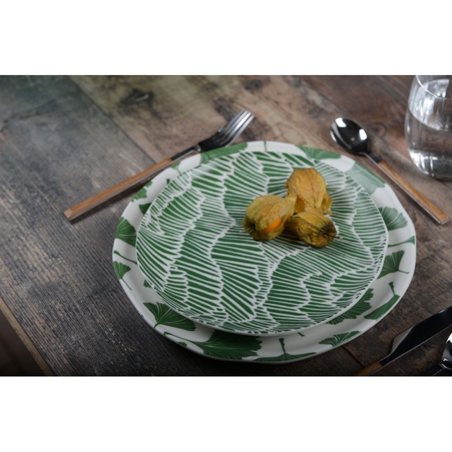 Terzo immagine del prodotto Piatto da dessert in foglie di ginkgo - set di 6 by Aulica