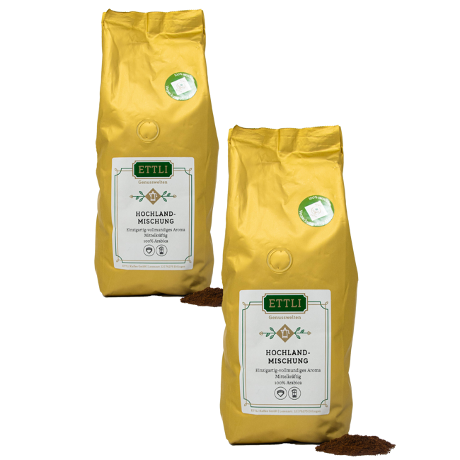 Gemahlener Kaffee - Hochland-Mischung - 500g by ETTLI Kaffee