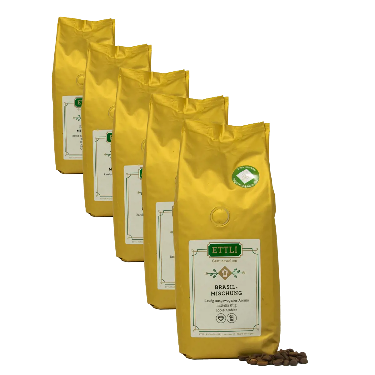 Caffè in grani - Miscela Brasile - 250g by ETTLI Kaffee