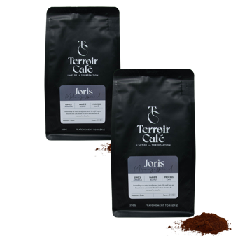 Terroir Cafe Terroir Cafe Composition Du Torrefacteur Joris 1Kg Moulu Moka - 1 Kg - Pack 2 × Moulu Moka Pochette 1 kg