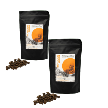 Cafe En Grain Roestkaffee Cafe De Bresil 1 Kg - Pack 2 × Grains Pochette 1 kg