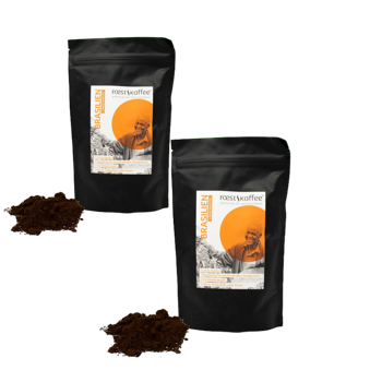 Roestkaffee Cafe De Bresil Moulu Aeropress- 1 Kg - Pack 2 × Moulu Aeropress Pochette 1 kg