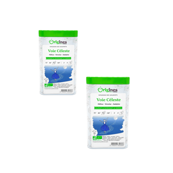 Origines Tea&Coffee Infusion Bio Voie Celeste En - 80G - 80 G - Pack 2 × Boîte métal 80 g