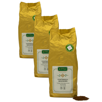 Caffè macinato - Miscela Guatemala - 500g - Pack 3 × Macinatura Espresso Bustina 500 g