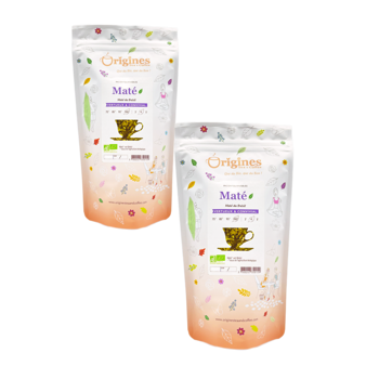 Origines Tea&Coffee Mate Bio Vert En Vrac Bresil 1Kg Fleur De The 1 Kg - Pack 2 × Pochette 1 kg