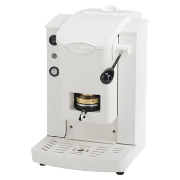 FABER Kaffeepadmaschine - Slot Plast White 1,3 l - Pack 2 × ESE (44mm) kompatibel