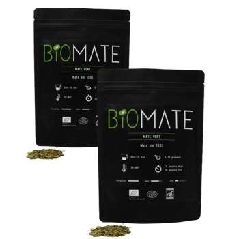 Biomaté Mate Vert- 150 G - Pack 2 × Pochette 150 g