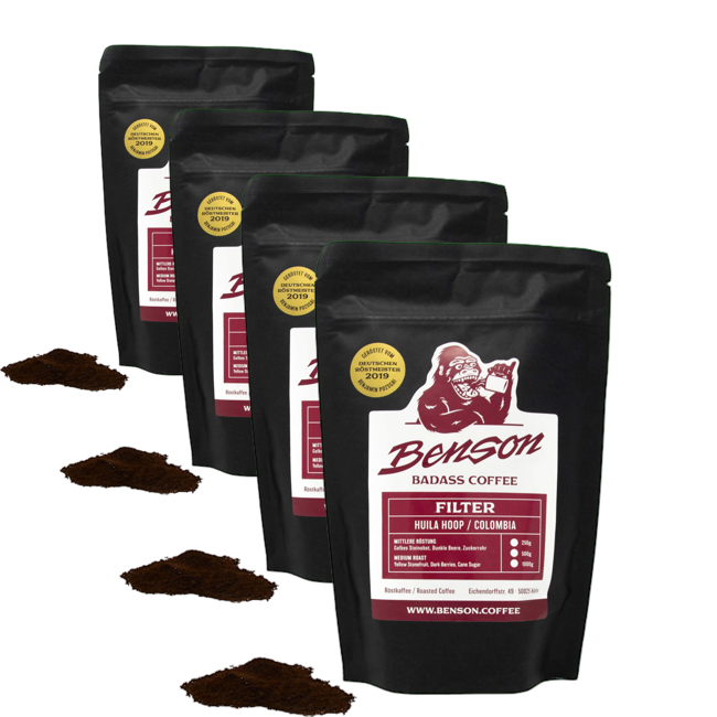Benson Huila Hoop Filtre Moulu Piston French Press- 250 G by Benson