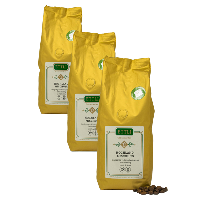 ETTLI Kaffee Café En Grains - Mélange Des Hauts Plateaux - 500G by ETTLI Kaffee