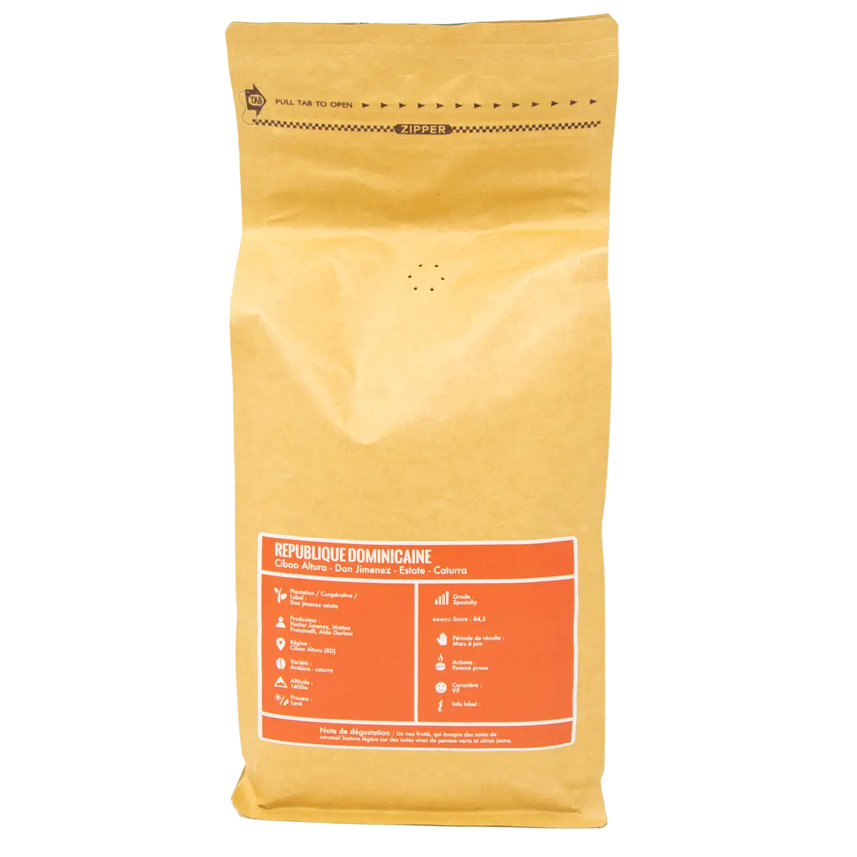 Deuxième image du produit La Brûlerie de Paris Café moulu - Republique Dominicaine Italien Moka- 1 Kg by La Brûlerie de Paris