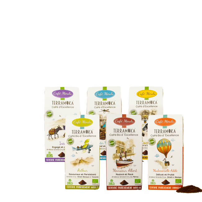 Terramoka Coffret Decouverte 6 Cafes Bio Moulus Moulu Moka 1 5 Kg by Terramoka