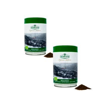 Caffè macinato - Biologico - 250g - Pack 2 × Macinatura Espresso Scatola di metallo 250 g