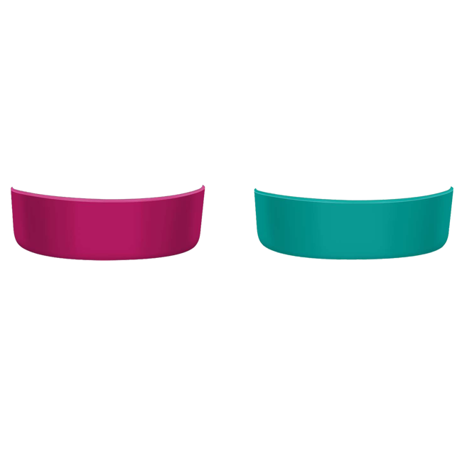 2 basi in silicone compatibili con la tazza Arty (rosa e verde) by Gaspajoe