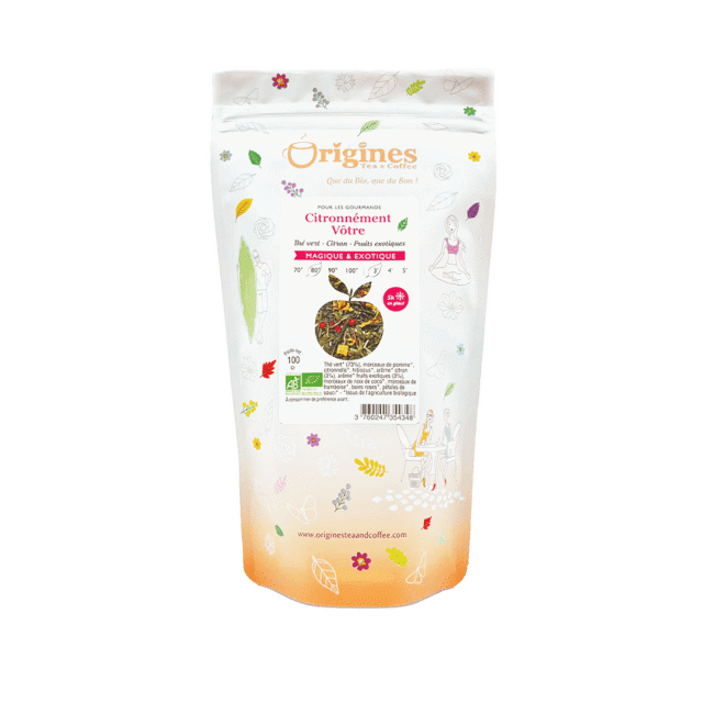 Origines Tea&Coffee The Vert Bio En Vrac Citronnement Votre Chine 1Kg Fleur De The 1 Kg by Origines Tea&Coffee