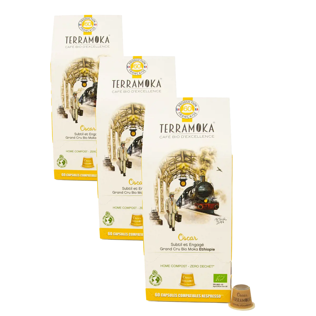 Kompostierbare Kapseln - Sir Oscar - x60 by Terramoka