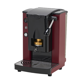 FABER Kaffeepadmaschine - Piccola Slot Black burgunderrot 1,5 l - Pack 2 × ESE (44mm) kompatibel