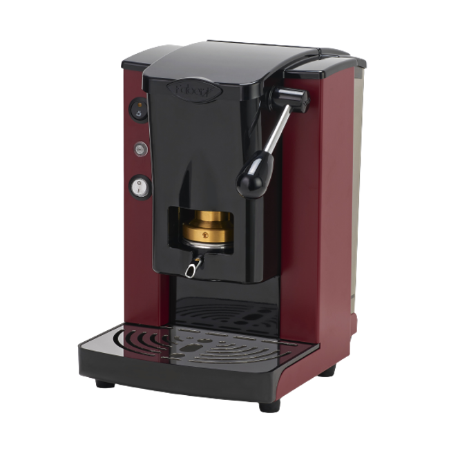 FABER Kaffeepadmaschine - Piccola Slot Black burgunderrot 1,5 l by Faber