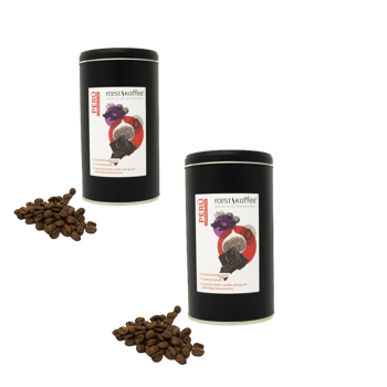 Peru – Espresso Blend - Pack 2 × Bohnen Metall-Box 500 g