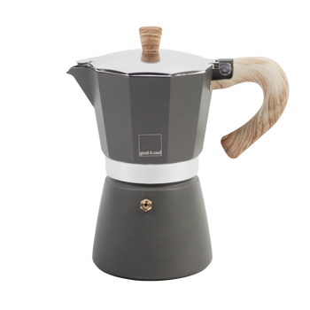 HO2 HOME PARIS® Cafetière Italienne Machine à Café Moka en Verre & Inox –  Compatible avec Plaques Induction/Gaz/Céramique/Électrique – Brosse et  Joints en Silicone OFFERTS (inox 360 ml) : : Cuisine et