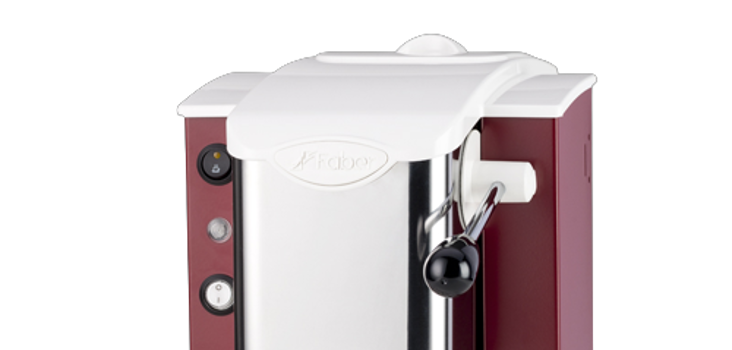 FABER MINI SLOT MACCHINA DA CAFFE A CIALDE BORGOGNA/BIANCO