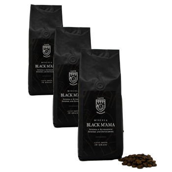 Kaffeebohnen - Kaffee Black M'ama - - Pack 3 × Bohnen Beutel 1 kg