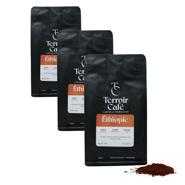 Terroir Cafe Terroir Cafe Ethiopie Nyala 250G Moulu Filtre - 250 G by Terroir Cafe