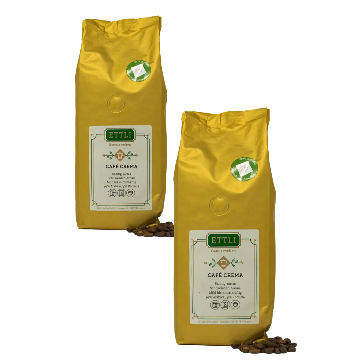 Kaffeebohnen - Cafè Crema - 500g by ETTLI Kaffee