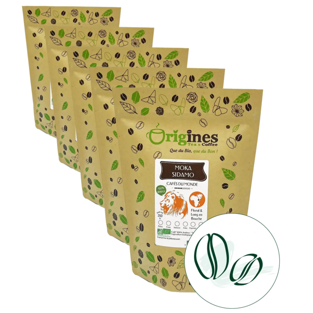 Caffè macinato - Moka Sidamo - 250g by Origines Tea&Coffee