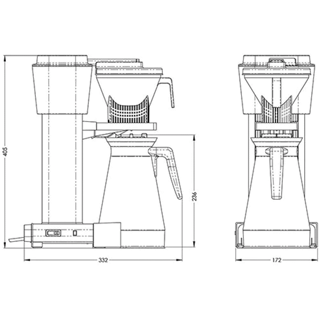 Deuxième image du produit MOCCAMASTER Cafetière à filtre électrique avec thermos - 1,25 l - KBGT Rouge by Moccamaster