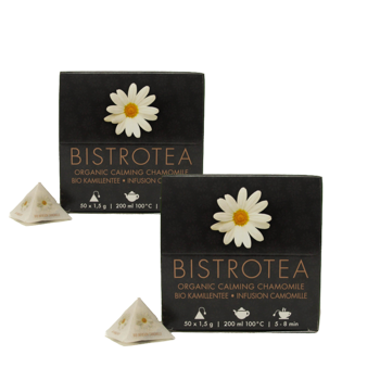 Bistrotea Camomille 50 Infusettes - Pack 2 × Sachets de thé 75 g