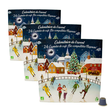 Terramoka Calendrier De L Avent Patinoire 24 Calendrier De L Avents - Pack 3 × Calendrier contenant 24 capsules