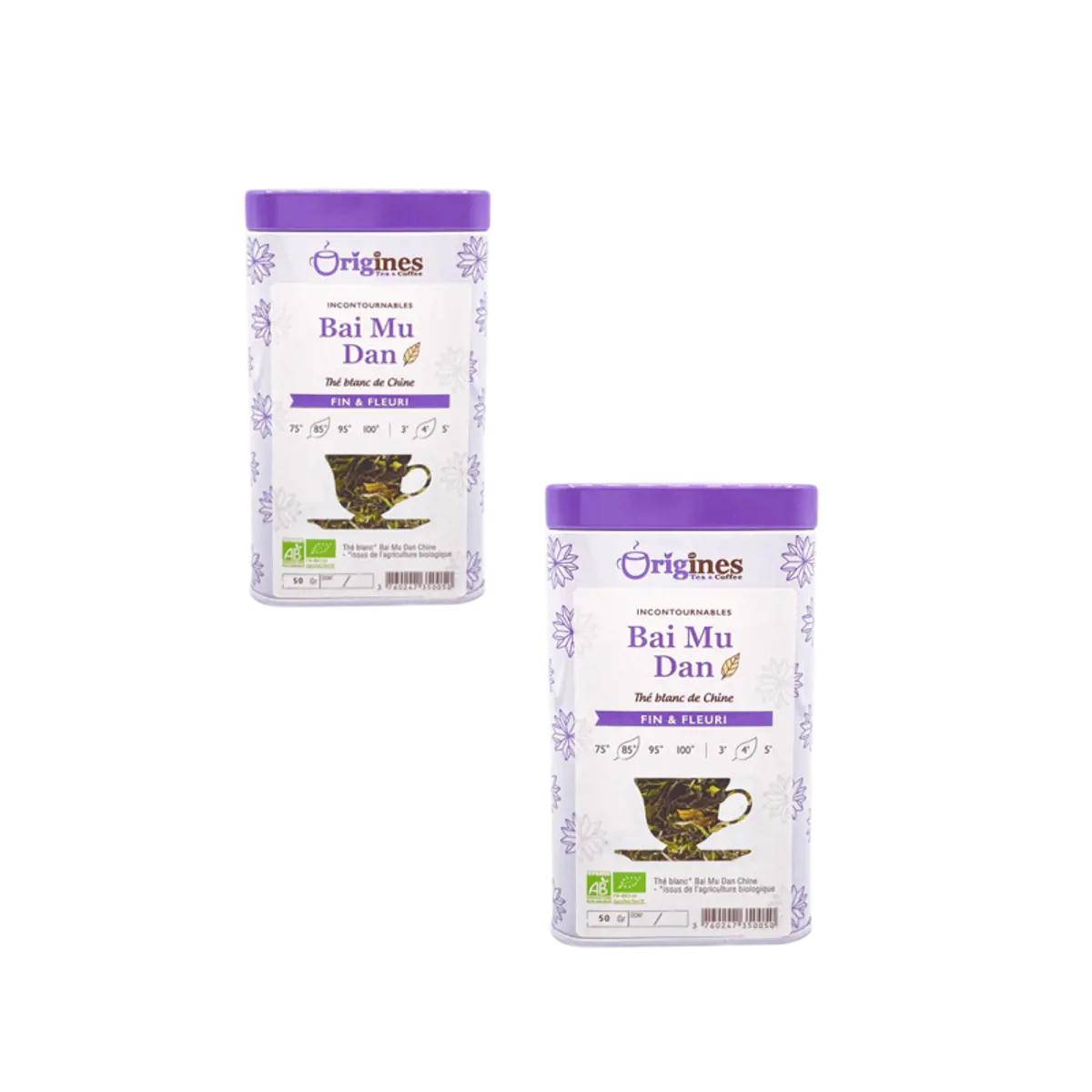 Origines Tea&Coffee The Blanc Bio En - Bai Mu Dan Chine 50G - 50 G by Origines Tea&Coffee