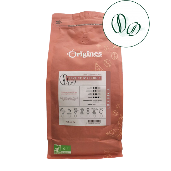 Origines Tea&CoffeeCafe Moulu Prestige D Arabica 1Kg Moulu French Press - 1 Kg by Origines Tea&Coffee