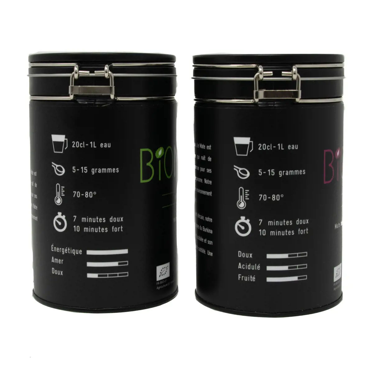 Deuxième image du produit Biomaté Duo Decouverte Mate Vert Hibiscus Box Decouverte Cadeau 300 G by Biomaté