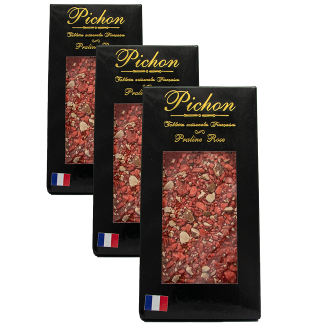 Pichon - Tablette Lyonnaise Tablette Chocolat Praline Rose Boite En Carton 110 G by Pichon - Tablette Lyonnaise