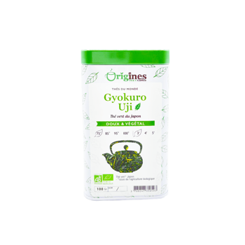 Origines Tea&Coffee The Vert Bio En - Gyokuro Uji Japon 100G - 100 G - Boîte métal 100 g