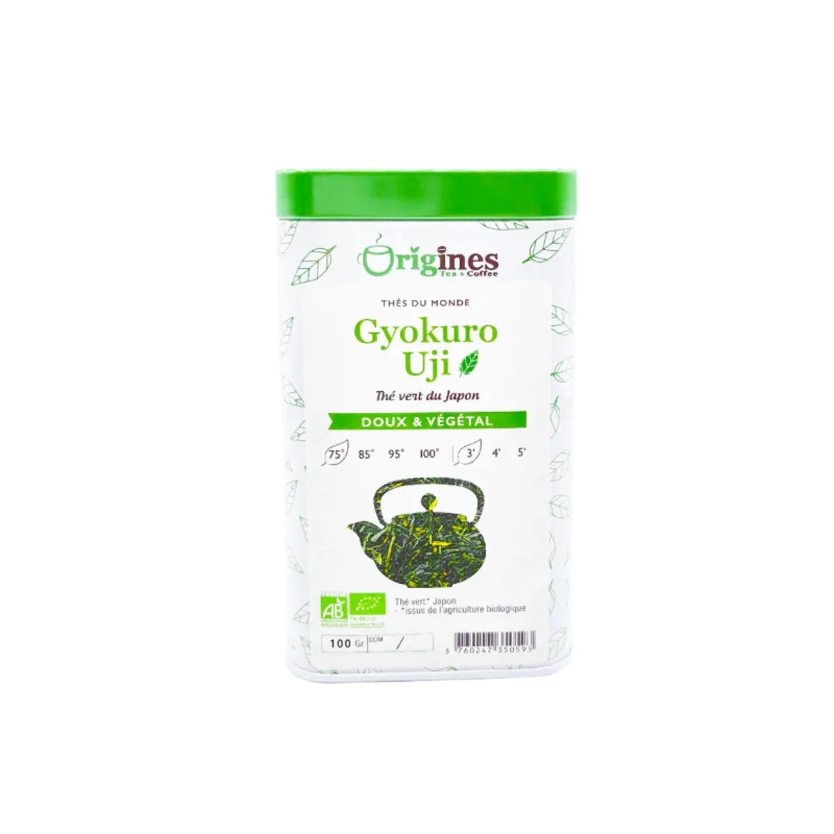 Origines Tea&Coffee The Vert Bio En - Gyokuro Uji Japon 100G - 100 G by Origines Tea&Coffee