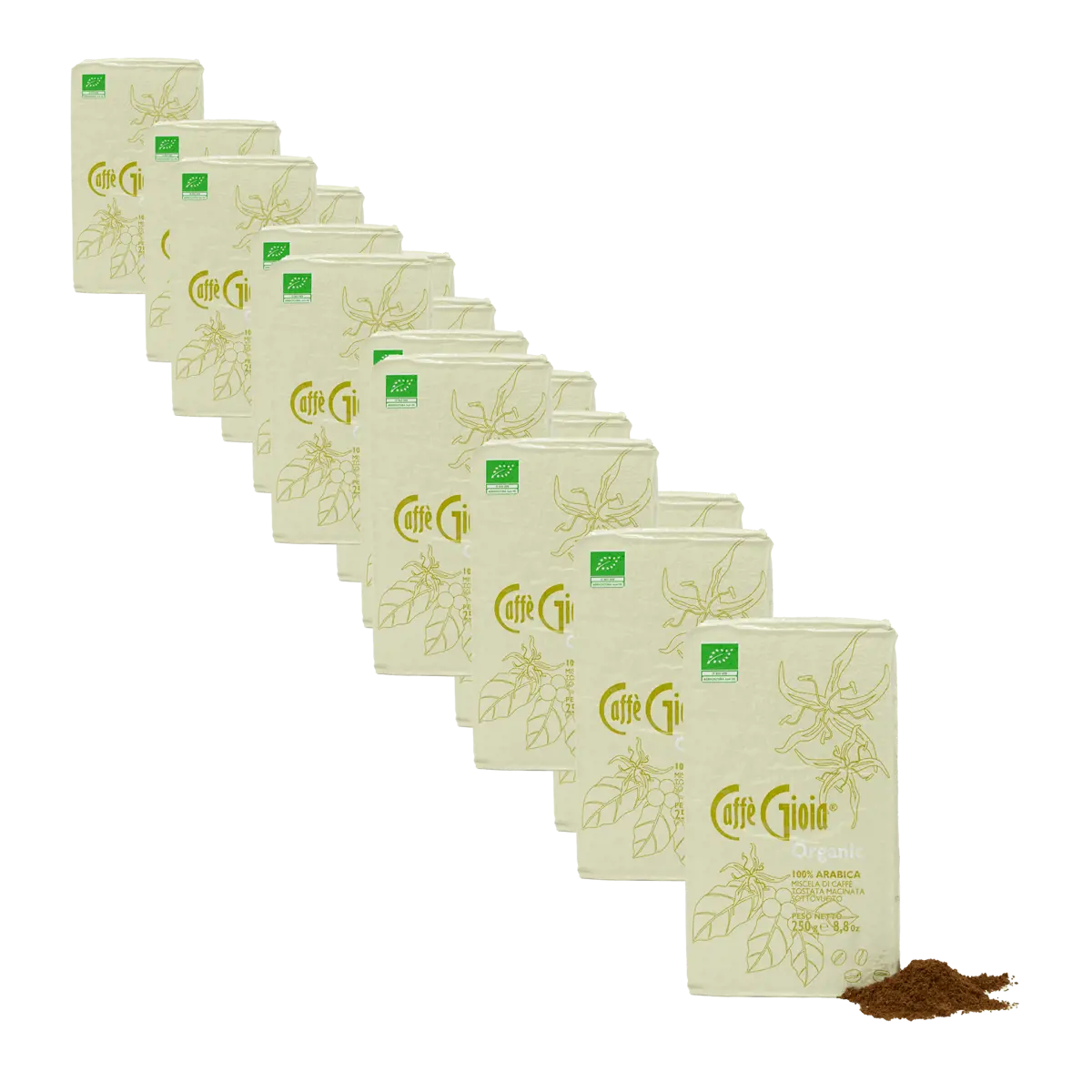 Caffè Gioia Perou 100 Arabica Bio Moulu 4X250G Moulu Aeropress- 1 Kg by Caffè Gioia