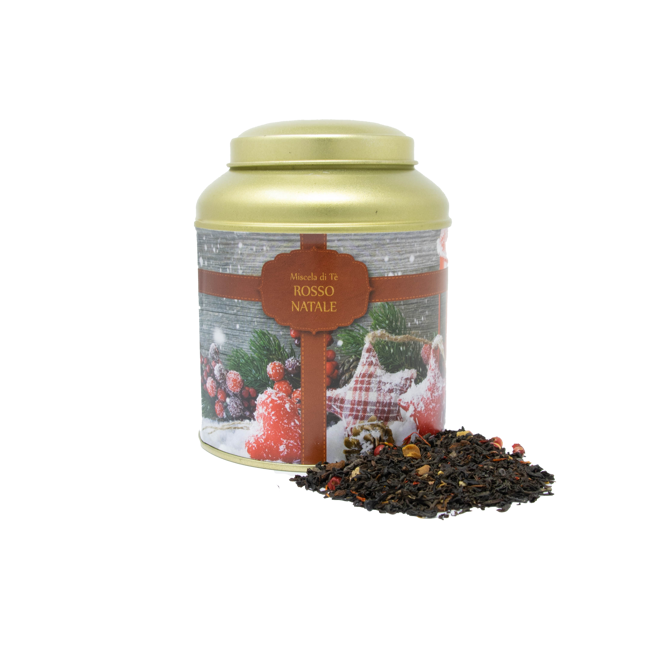 Secondo immagine del prodotto Tè nero e spezie - Rosso Natale - 80 gr by Coccole