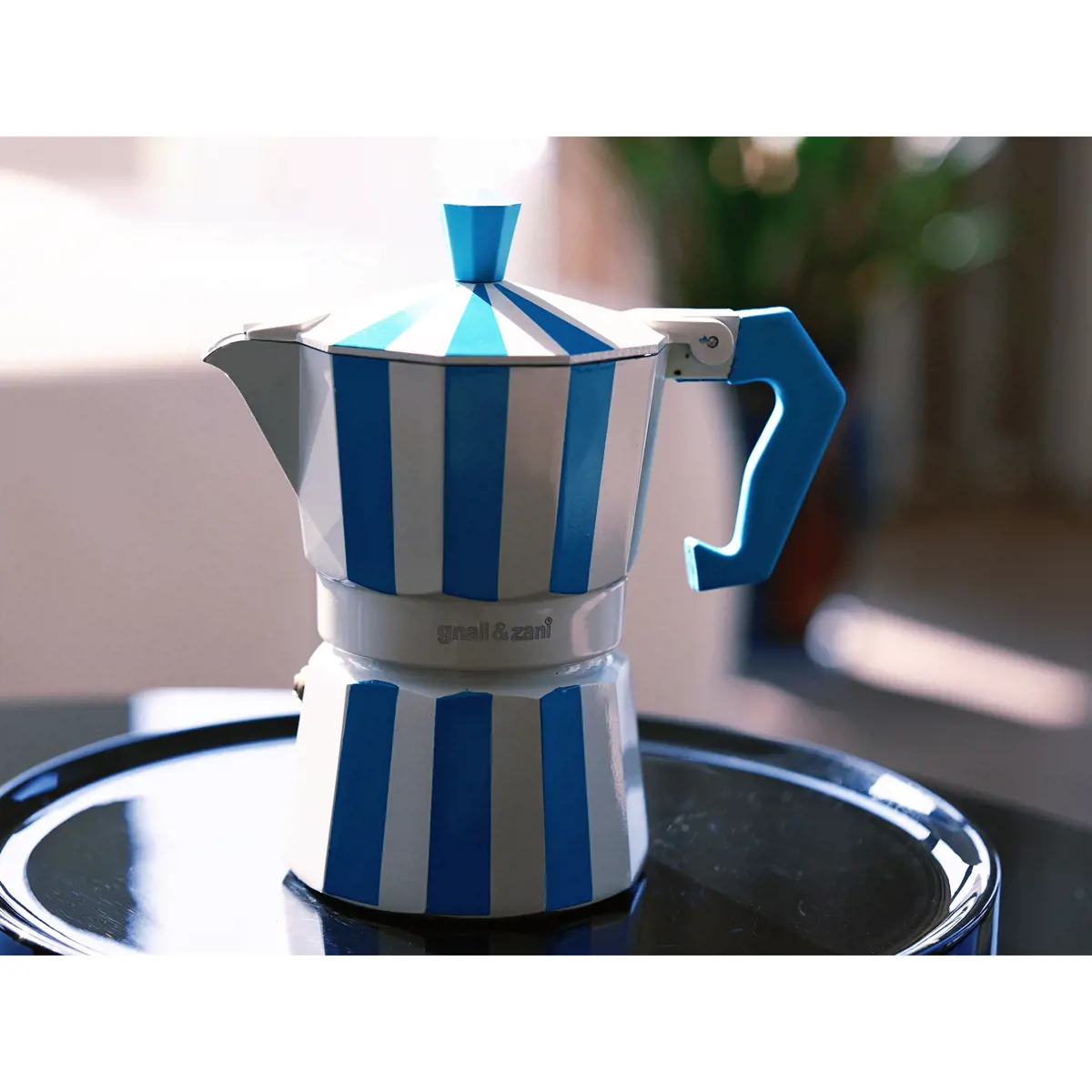 Troisième image du produit GNALI & ZANI Brasil Cafetiere Italienne 3 Tasses Turquoise by GNALI & ZANI