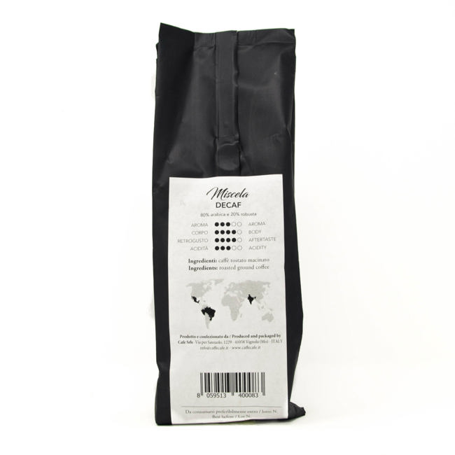 Secondo immagine del prodotto Caffè macinato - Miscela Decaf ad acqua - Espresso 250 g by M'ama Caffè