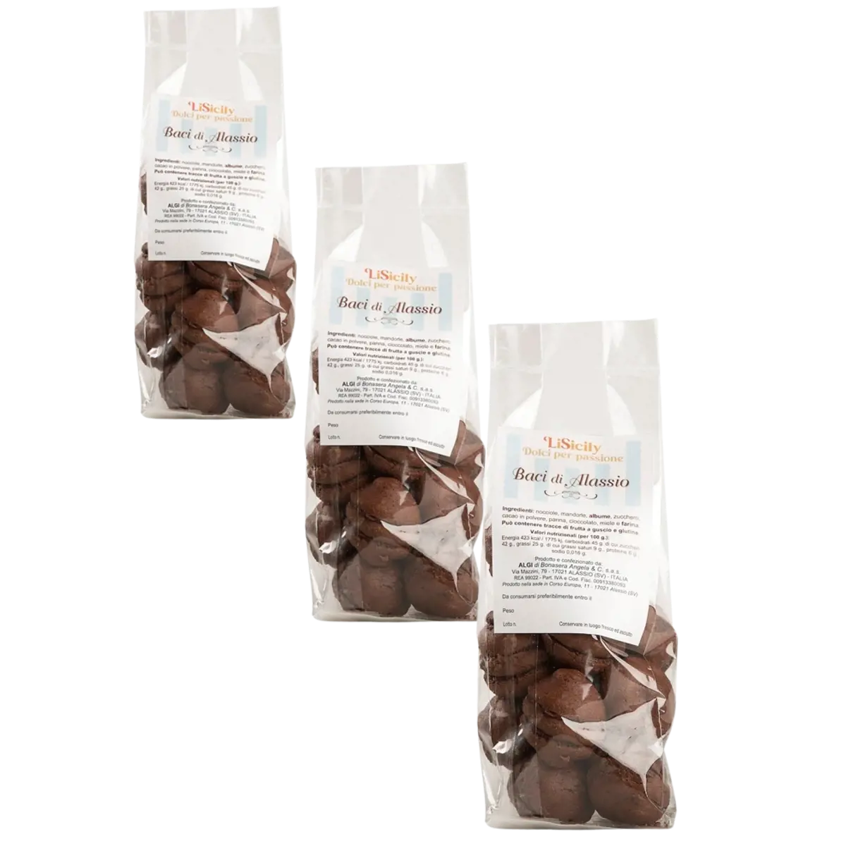 LiSicilyBaci Di Alassio 1 Kg - 1 Kg by LiSicily